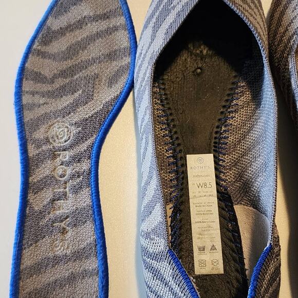 Rothy's Gray Zebra Points Size 8.5 - Picture 4 of 7